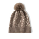 Cashmere Pom Pom Pom Hat for Women Winter Cajajista