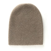 Gorro Beanie De Punto Gofre De Doble Capa 100% Cachemira