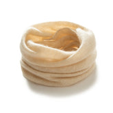 Bufanda de punto suave con lazo y cuello vuelto más cálido con anillo de cachemira 100%