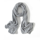 Bufanda larga y cálida de punto de cachemira pura, abrigo de invierno unisex