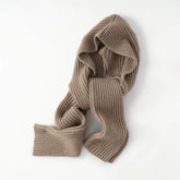 Bufanda de punto acanalado 100% cachemira Abrigo de invierno suave y cálido