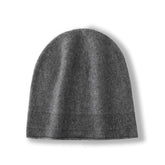 Klassische, weich gestrickte Winter-Schädelmütze aus 100 % Kaschmir