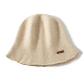 Französischer, warmer gestrickter Fischerhut aus 100 % reinem Kaschmir für Damen