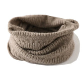 Bufanda cálida de cachemira acanalada con diseño infinito, bufanda tejida con redecilla para el cuello