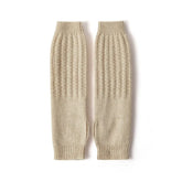 Luxury Knit Fingerless Sleeves 100% Cashmere Mittens Arm Warmer