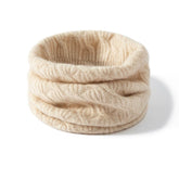 Bufandas calentadoras de cuello universales de cachemira y redecilla de punto de invierno