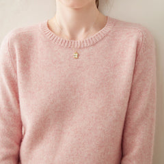 Women’s 100% Cashmere Crew Neck Knit Relaxed Fit Soft Warm Pullover Sweater
