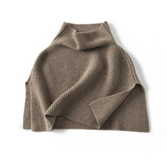 100%Cashmere Half Poncho Women Winter Thick Pashmina Shawls