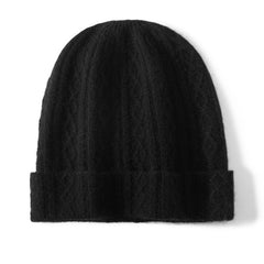 Pure Cashmere Beanie Hat Winter 100% Cashmere Cap