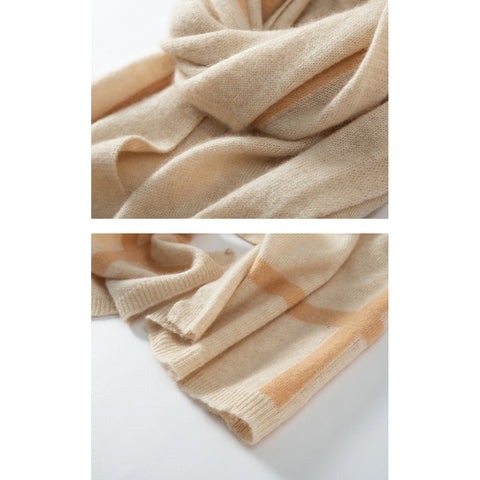 100% Cashmere Scarf Women Lightweight Luxury Cashmere Wrap Scarf