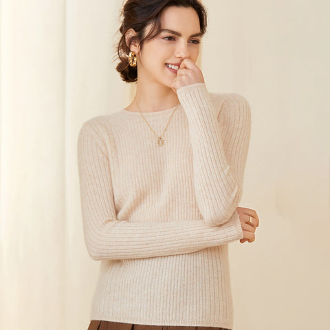 Women's Cashmere Sweater Mock neck Long Sleeve Soft Warm Cashmere Sweater