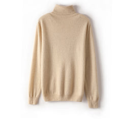 Women's 100% Cashmere Soft Classic Knit Turtleneck Sweater