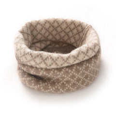 Winter Knitted Snood Comfortable Cashmere Neck Warmer Scarves