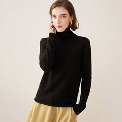 100% Cashmere Knitted Turtleneck Sweater Pullover Knitted Jumper