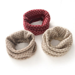 Winter Knitted Snood Comfortable Cashmere Neck Warmer Scarves