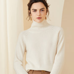 Cashmere Ribbed Turtleneck Thicken Casual Knitted Pullover Sweater