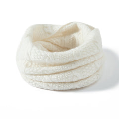 Luxurious 100% Cashmere Cable-Knit Infinity Neck Warmer