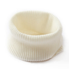 Ribbed Neck Gaiter 100% Cashmere Soft Tube Thick Scarf