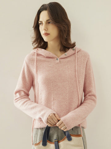 Damen stricken Pullover Pullover mit Kennzeichen Cashmere Jumper Hoodie