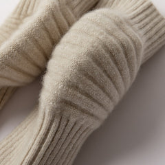 100% Cashmere Knee Brace Support Leg Warmers for Cycling & Skiing