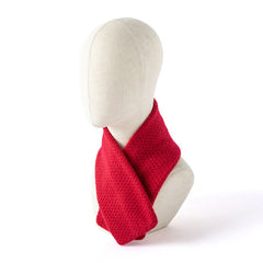 100% Cashmere Neck Warmer Triangle High Neck Knitted Small Scarf