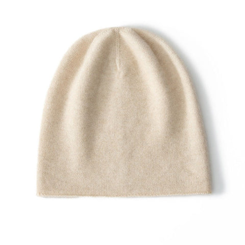100% Cashmere Beanie Hat Winter Soft Warm Skull Beanies Cap Unisex