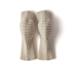 100% Cashmere Knee Brace Support Leg Warmers for Cycling & Skiing