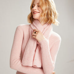 Leaf Pattern Cashmere Wrap 100% Cashmere Lace Knit Scarf