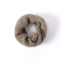 Feminine Breathable 100% Cashmere Lace-Knit Neck Warmer