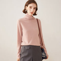 100% Cashmere Knitted Turtleneck Sweater Pullover Knitted Jumper