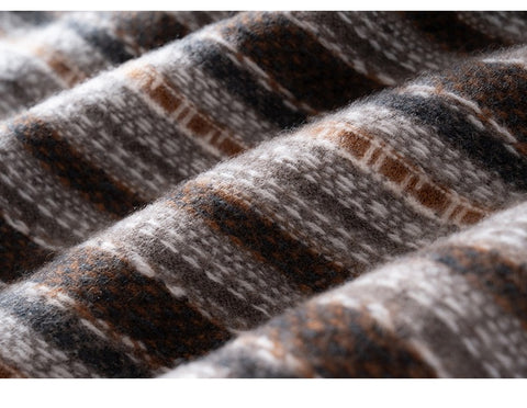Casual Women's Cashmere Striped V-Neck Wool Knit Sweater Vest