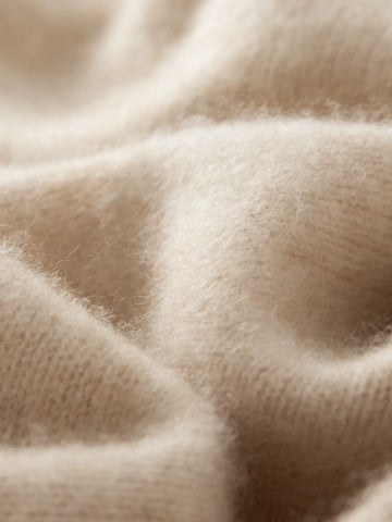 Soft Lightweight Raglan Sleeve Knit Pullover Cashmere Wool Turtleneck Sweater
