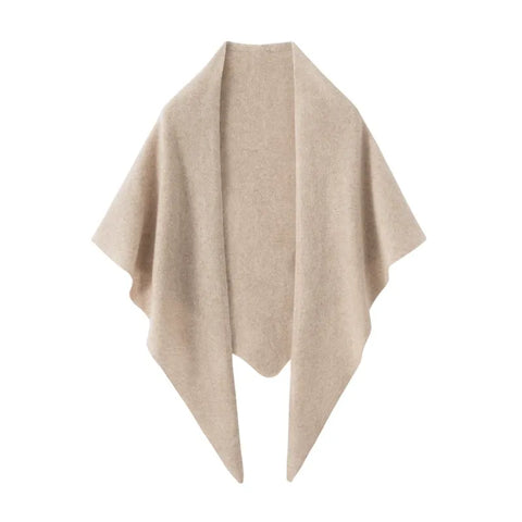 100% Cashmere Travel Wrap Long Chal Triangle Knit Buff
