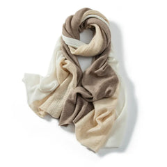 100% Cashmere Shawl Knitted Patchwork Jacquard Soft Scarf Wrap