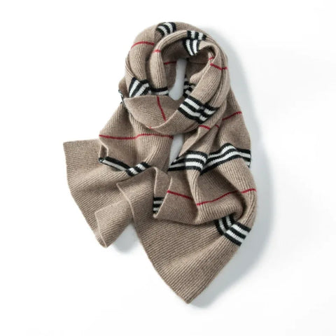 Textura a rayas clásica Cachería gruesa Bufanda Bufanda Trasx Unisex