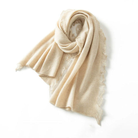 Thick Soft Warm Fringed Edge Stole Pashmina Shawl Wrap Cashmere Scarf