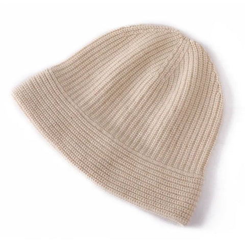 Winter Bucket Hats for Women Cashmere Hat Soft Warm Knitted Outdoor Cap