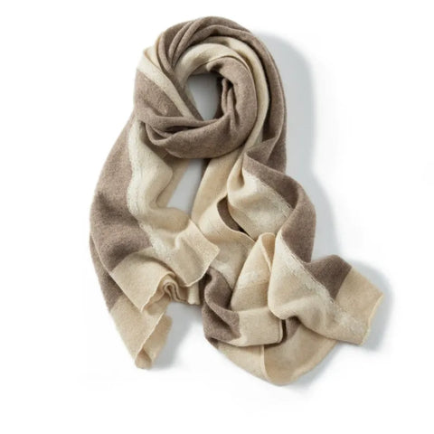 Diseño de mosaicos de punto de chal de cachemir de invierno Jacquard Soft cálido Bufandas envueltas