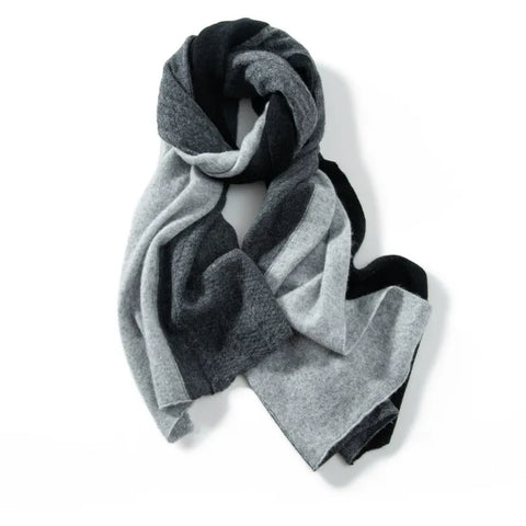 100% Cashmere Shawl Knitted Patchwork Design Jacquard Soft Warm Scarf Wrap