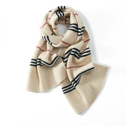 Textura a rayas clásica Cachería gruesa Bufanda Bufanda Trasx Unisex