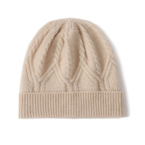 Cashmere Winter Thickened  Women's Outdoor Ski Windproof Warm Knit Hat