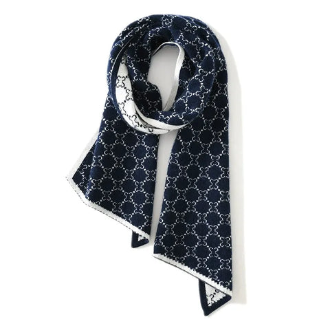 100% de cachemir Jacquard Patrón floral impreso