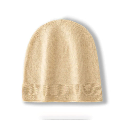 Classic Soft Knit Winter Skull Cap 100% Cashmere Beanie Hat