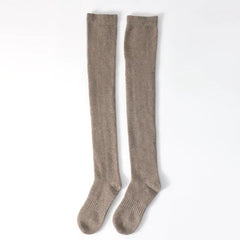 100% Cashmere Over-the-Knee Casual Warm Socks For Woman