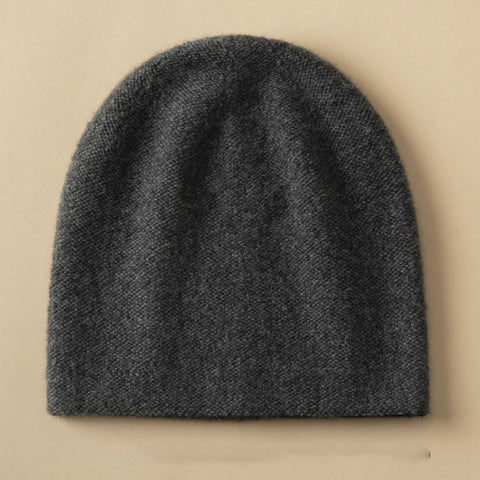 100% Pure Cashmere Unisex Soft Slouchy Beanie  Luxurious Knit Hat