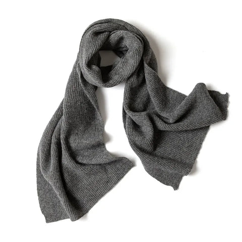 Winter Women Pure Cashmere Knitted Scarf Shawl Poncho Casual Scarf