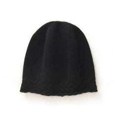 Braided Edge 100% Cashmere Soft Hat Cable Knit Outdoor Beanies