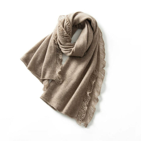 Thick Soft Warm Fringed Edge Stole Pashmina Shawl Wrap Cashmere Scarf