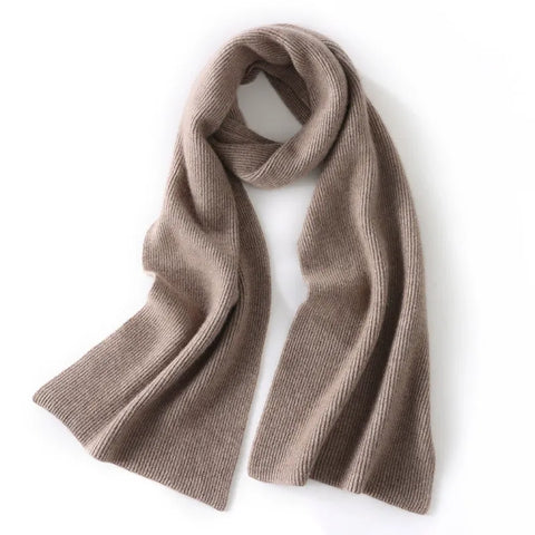 Bufanda clásica de invierno suave de punto 100 % cachemir para mujer & Hombres