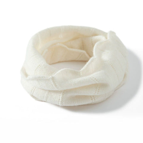 Winter Knitted Snood Cashmere Neck Warmer Infinity Scarf Neck Gaiter